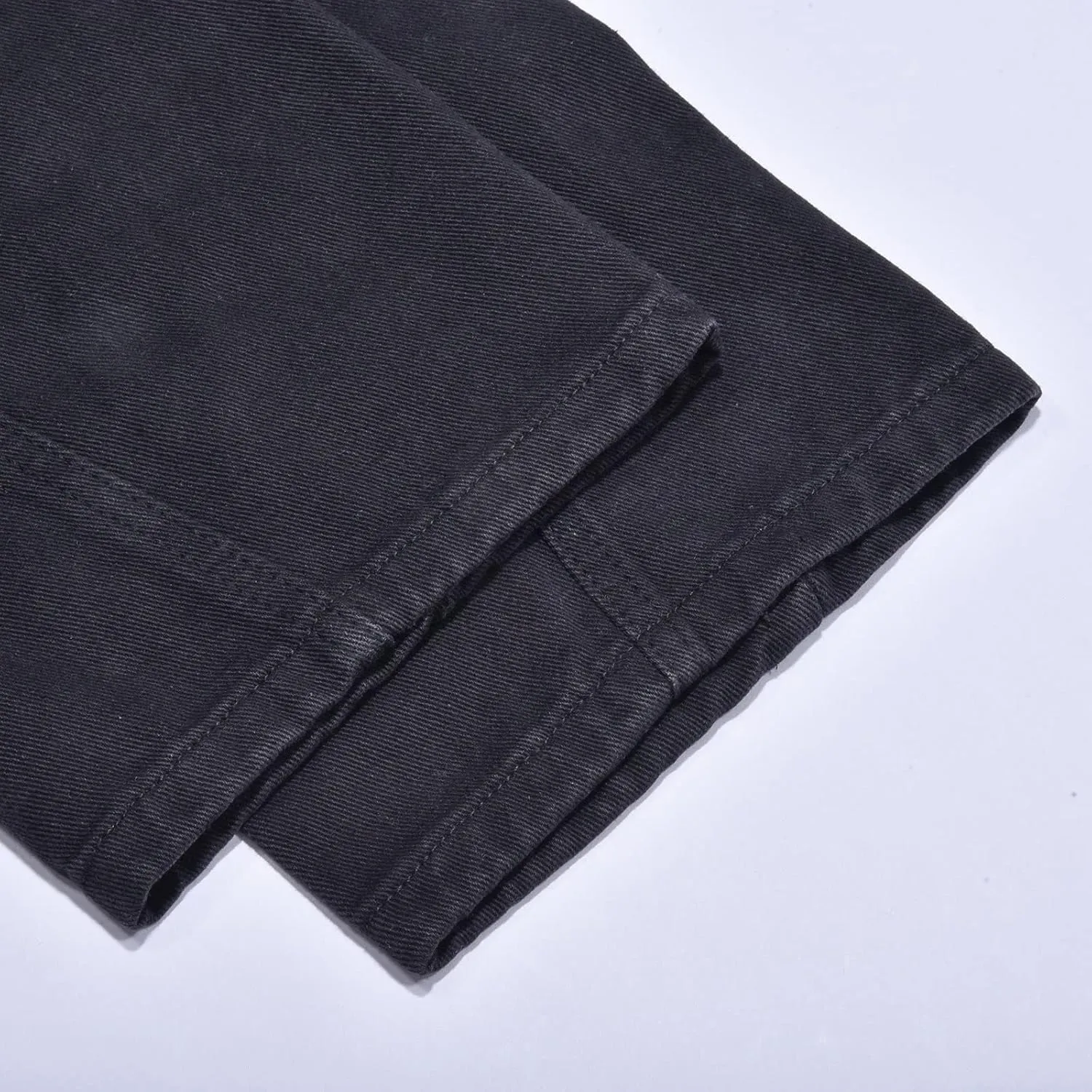 Y2k Pants Men Baggy Jeans Star Embroidery Denim Pants High Waisted Hip Hop Streetwear Casual High Street Trousers