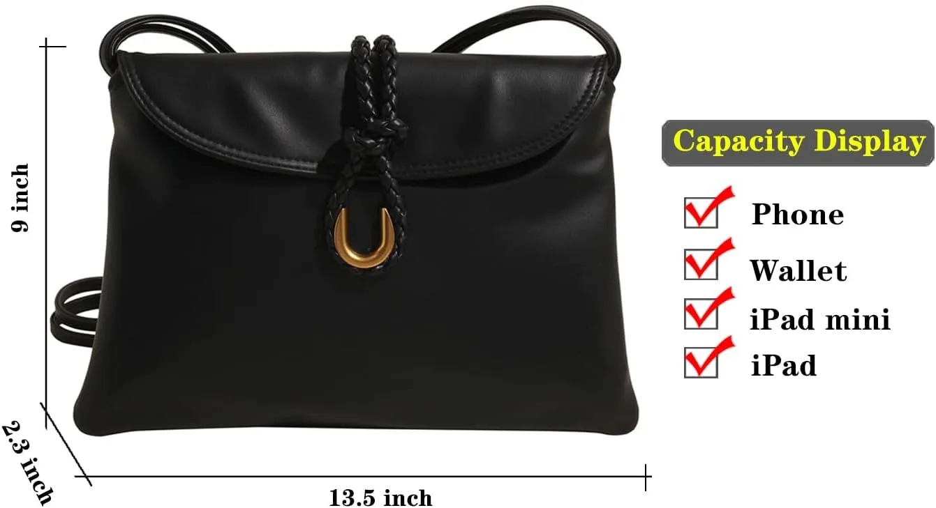 YP Crossbody Bags for Women Vegan Leather Medium Crossbody Purse Trendy Shoulder Handbags