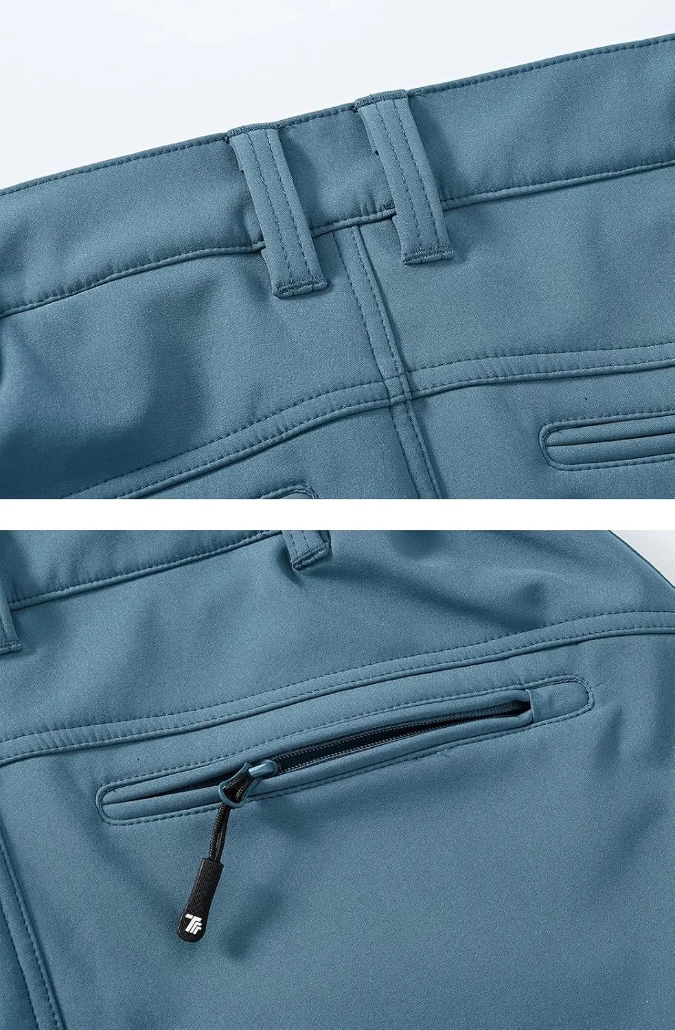 YSENTO Women's Fleece Lined Pants Winter Snow Ski Waterproof Insulated Softshell Hiking Mountain Pants