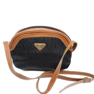 Yves Saint Laurent Black Canvas Crossbody Bag Vintage