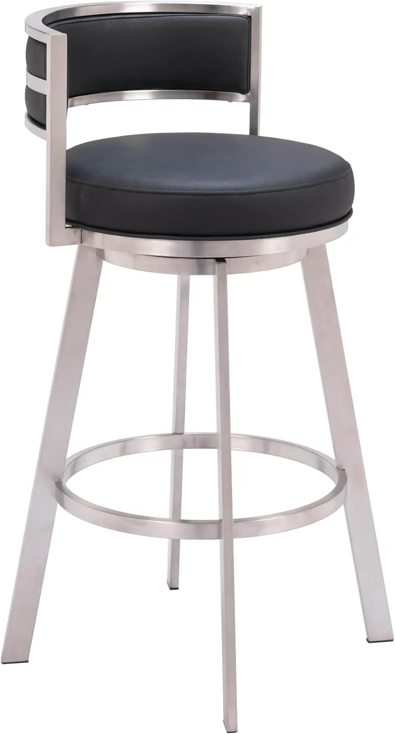 Zuo Gimsby Swivel Barstool Black
